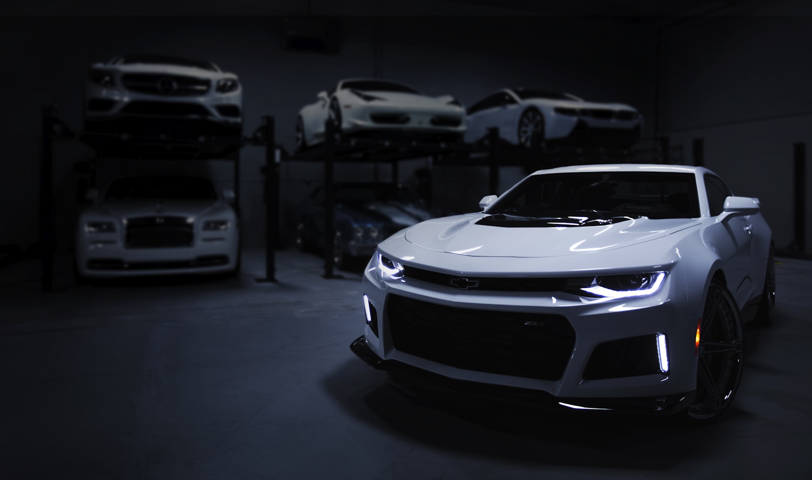 Lamborghini Aventador in detailing studio