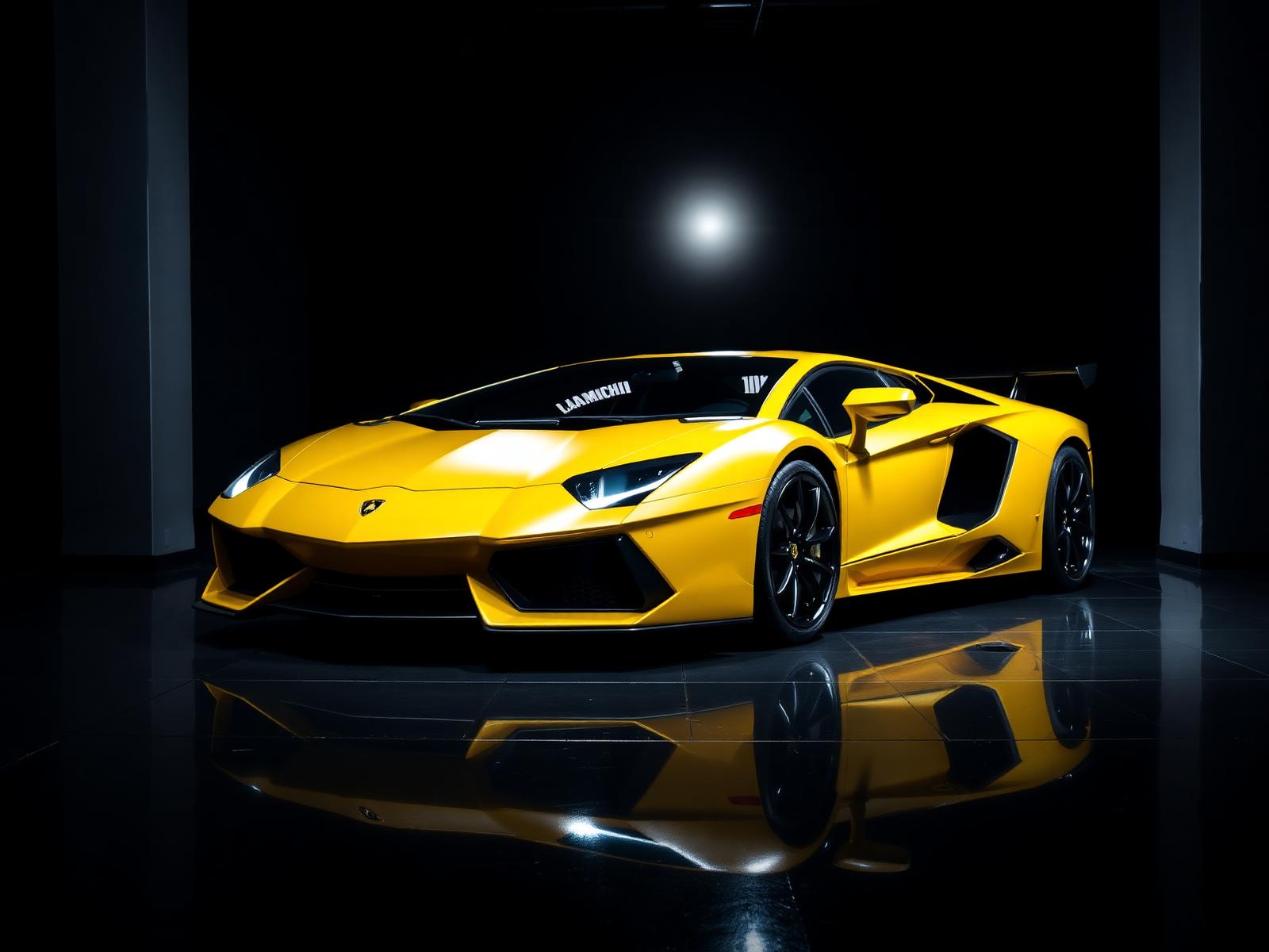 Lamborghini Aventador in detailing studio
